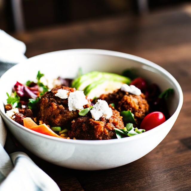 Summer Bliss Bowls with Sweet Potato Fritters and Jalapeño Ranch