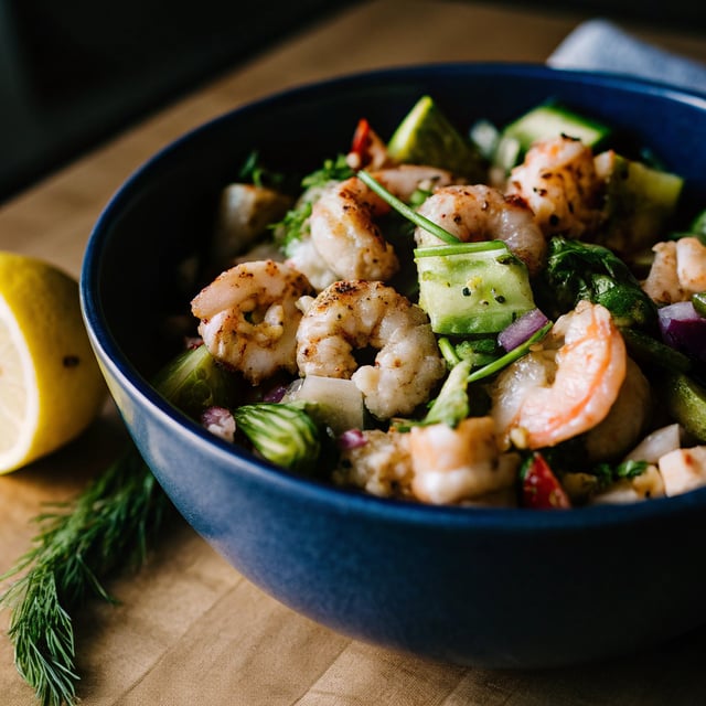 Super Quick Avocado Shrimp Salad