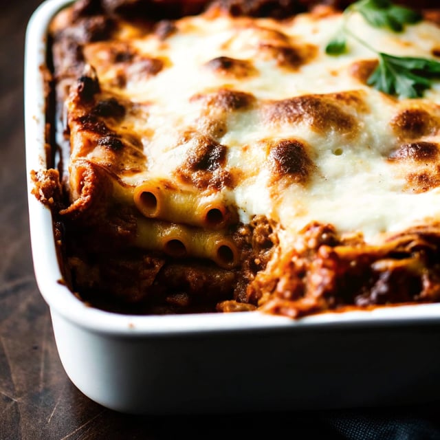 Three Cheese Baked Ziti