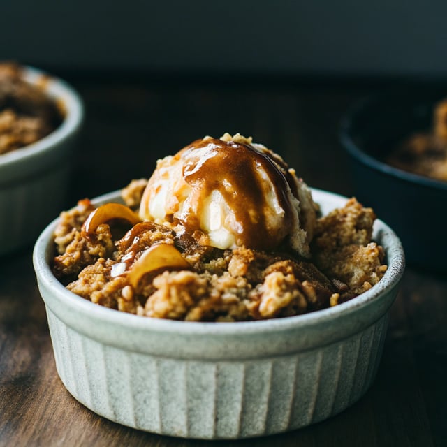 Butterscotch-Cornflake Apple Crisp