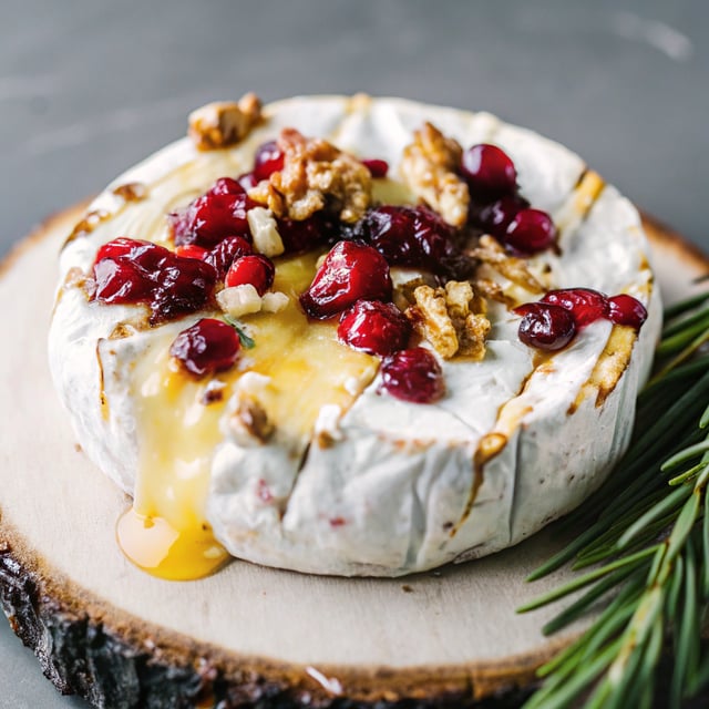 3 Minute Melty Festive Brie (Speed Baked Brie)