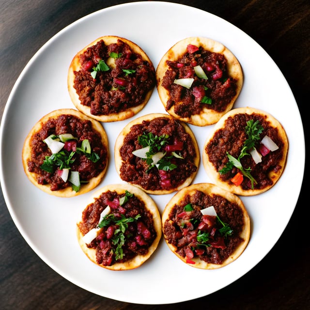 8 minute Lebanese Pizzas (Lahmacun!)
