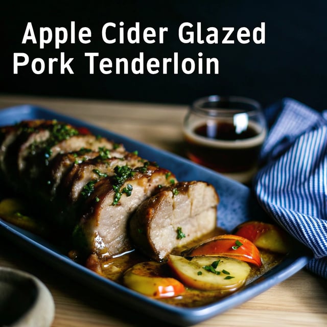 Apple Cider Glazed Pork Tenderloin