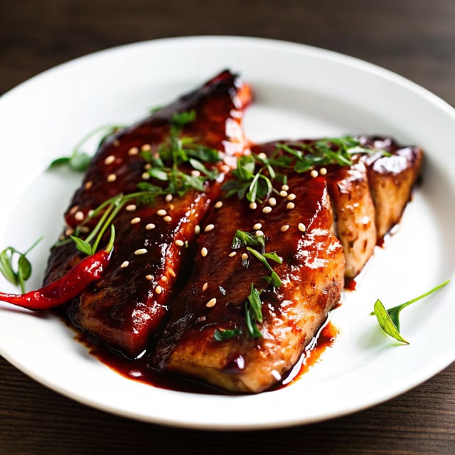 Asian Glazed Baked Barramundi (or other fish)