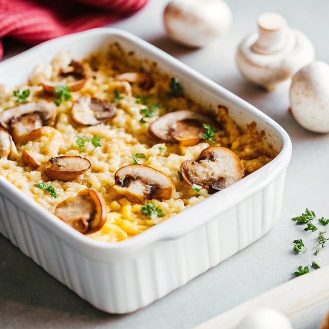 Baked Mushroom Rice