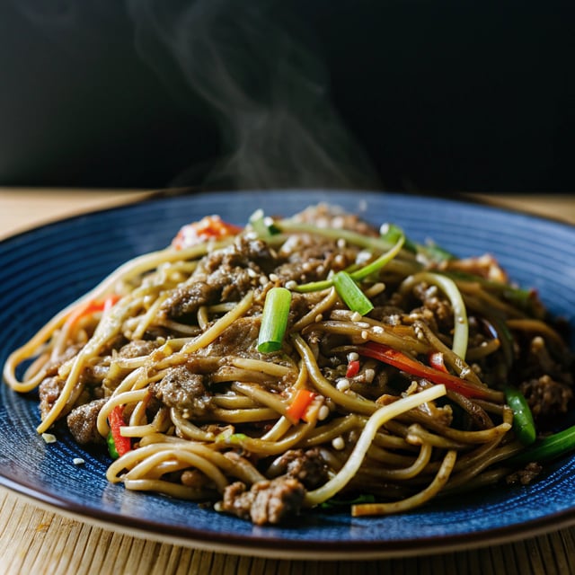 Beef Chow Mein - great beef mince noodle recipe!