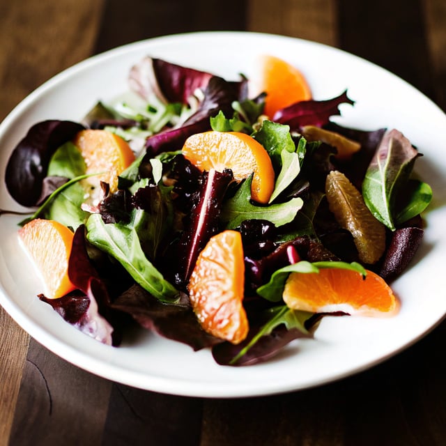 Bitter Leaf and Orange Salad with Orange Poppyseed Dressing