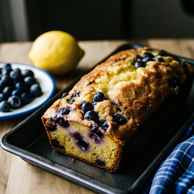 Blueberry Lemon Yoghurt Cake