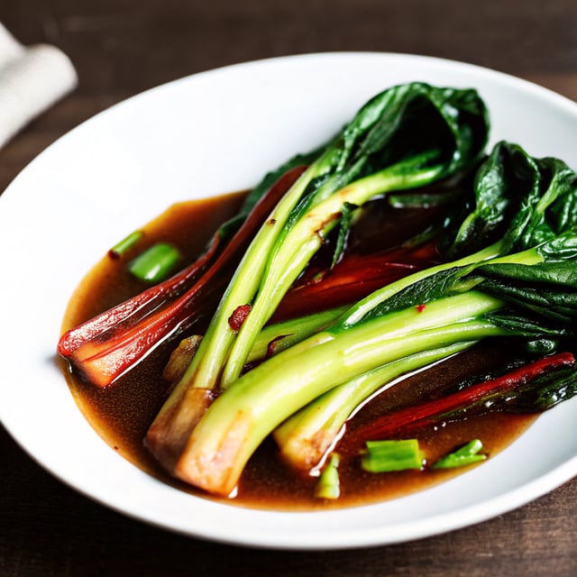 Bok Choy in Ginger Sauce