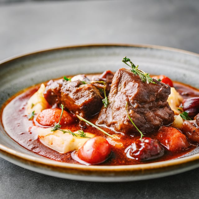 Braised Beef Short Ribs in Red Wine Sauce