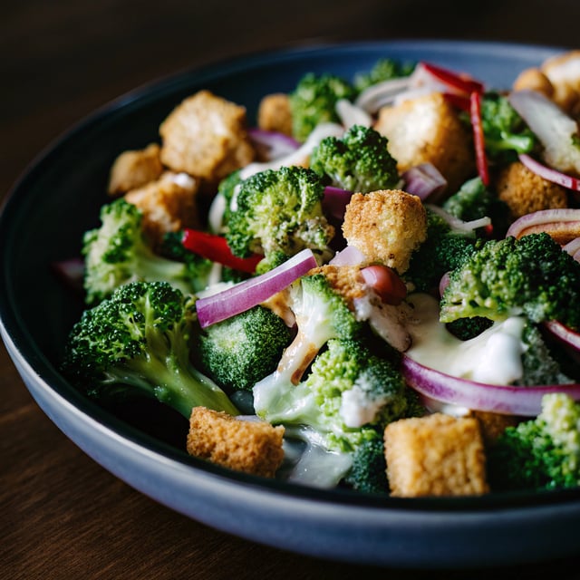 Broccoli Salad with Sour Cream Dressing