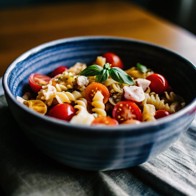 Bruschetta summer pasta salad