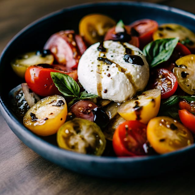 Bursty Tomato Burrata Salad