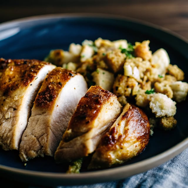 Cajun Baked Turkey Breast and Dressing (Stuffing)