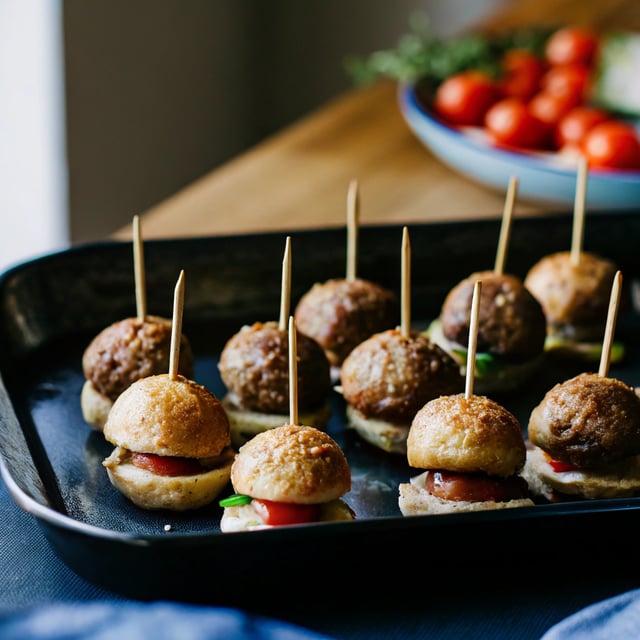 Cheeseburger Party Meatballs