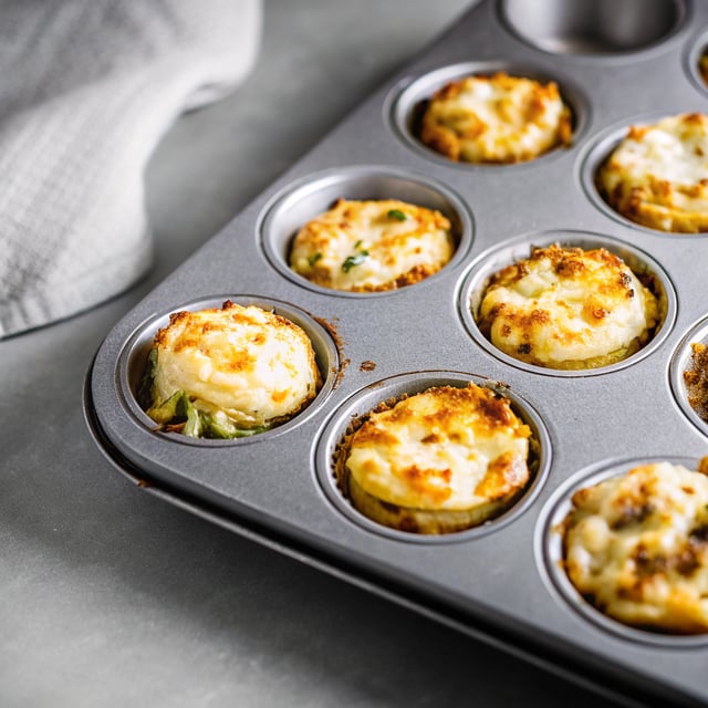 Cheesy Potato Gratin Stacks (Muffin Tin)