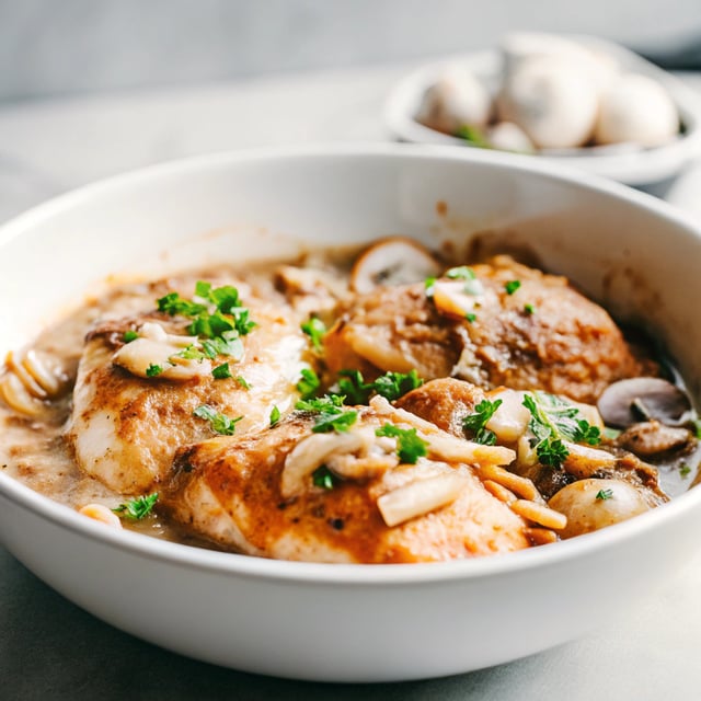 Chicken with Mushroom Gravy