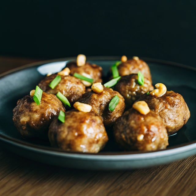 Chinese Cashew Chicken MEATBALLS!