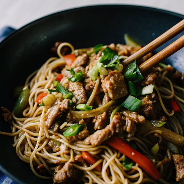 Chinese Pork with Noodles ("Chinese Bolognese")