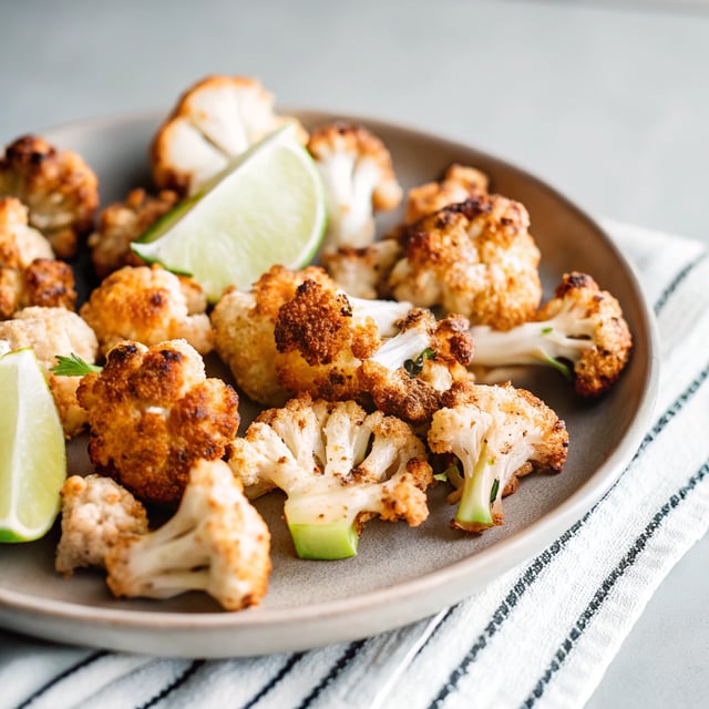 Chipotle Lime Roasted Cauliflower