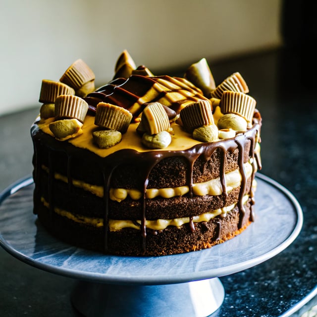 Chocolate Peanut Butter Cake for a Crowd