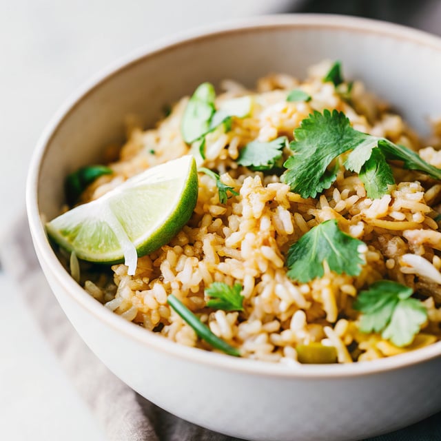 Coconut Coriander (Cilantro) Lime Rice