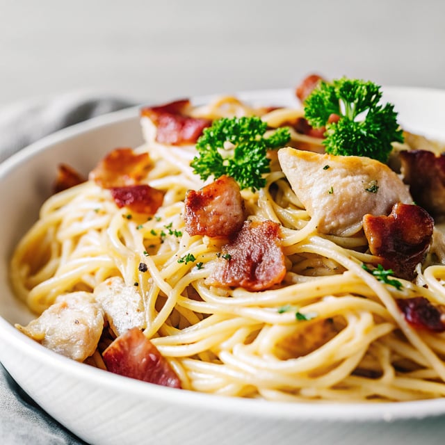 Creamy Chicken and Bacon Pasta