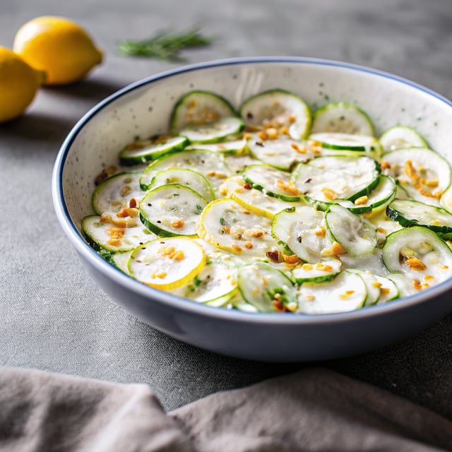 Creamy Cucumber Salad with Lemon Yogurt Dressing