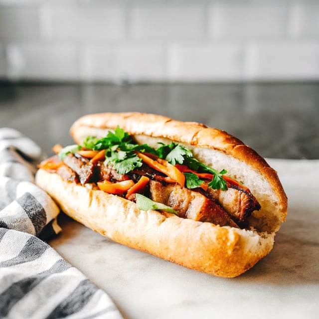 Crispy Pork Belly Banh Mi