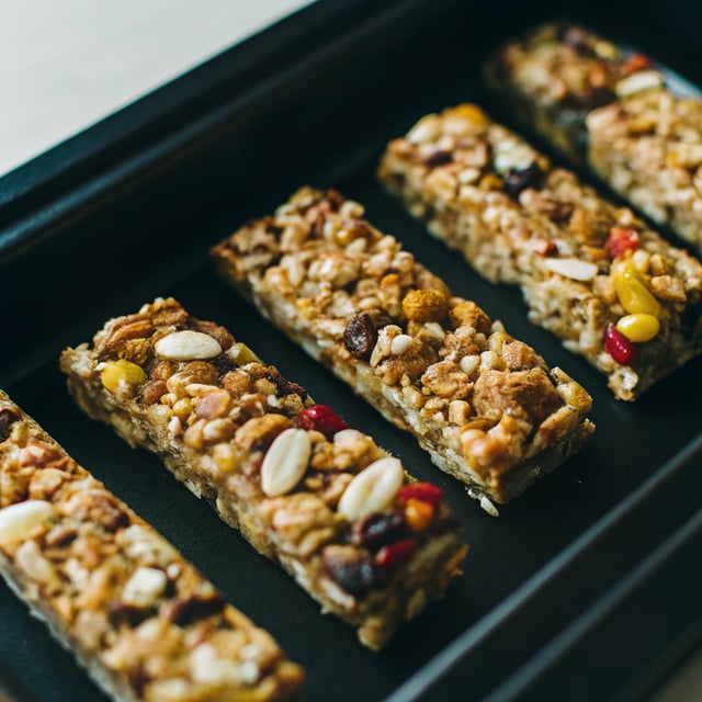 Crunchy muesli bars (granola bars)