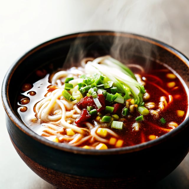 Dan Dan Noodle Soup (Vegetarian)