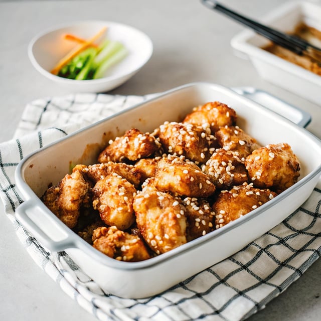 Easy Chinese Honey Sesame Chicken