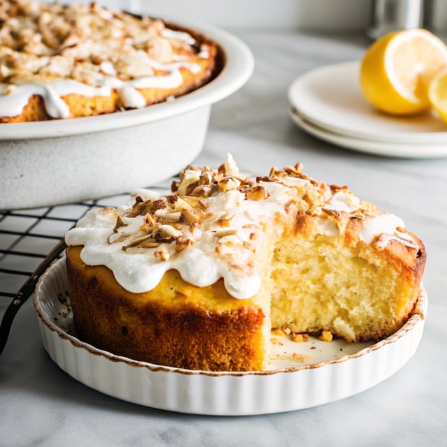 Easy Lemon Coconut Almond Cake