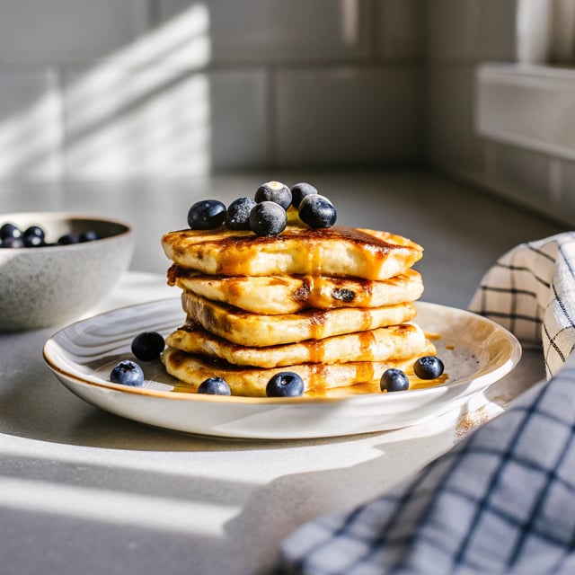 Extra Fluffy Blueberry Pancakes