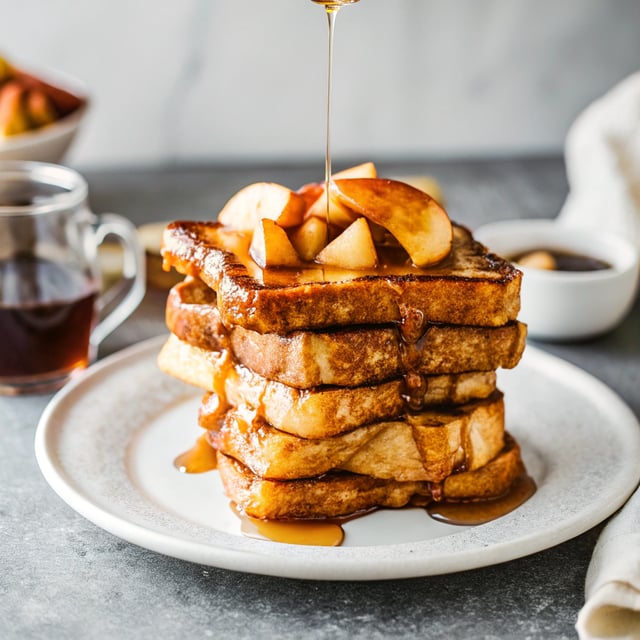 Fast French Toast with Cinnamon Apples