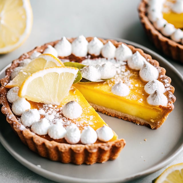 French Lemon Tart - Tarte au Citron