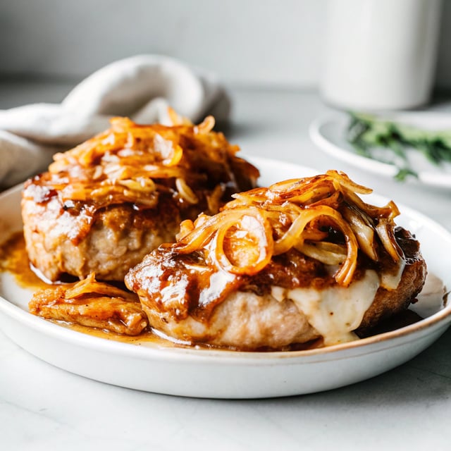 French Onion Smothered Pork Chops