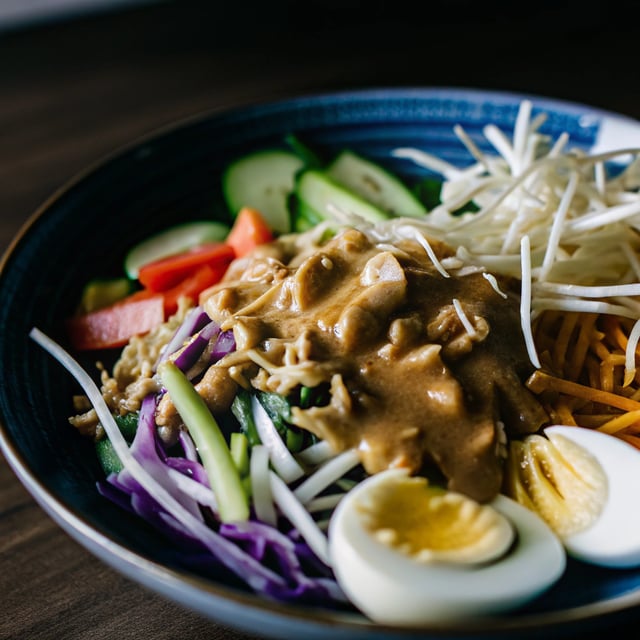 Gado Gado (Indonesian Salad with Peanut Sauce)