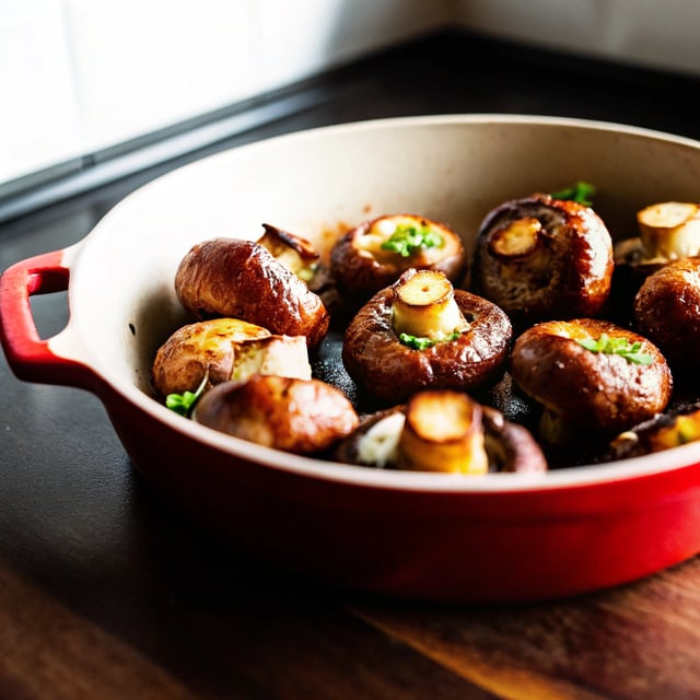 Garlic Butter Roasted Mushrooms