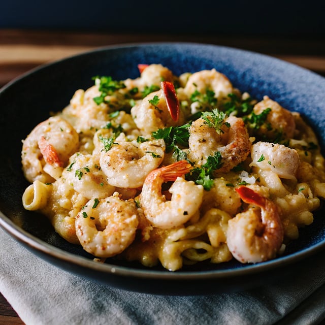Garlic Shrimp Mac and Cheese (Prawns)