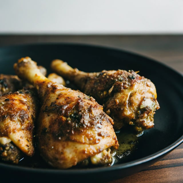 Gravy Baked Chicken (thighs & drumsticks) - 5 min prep!