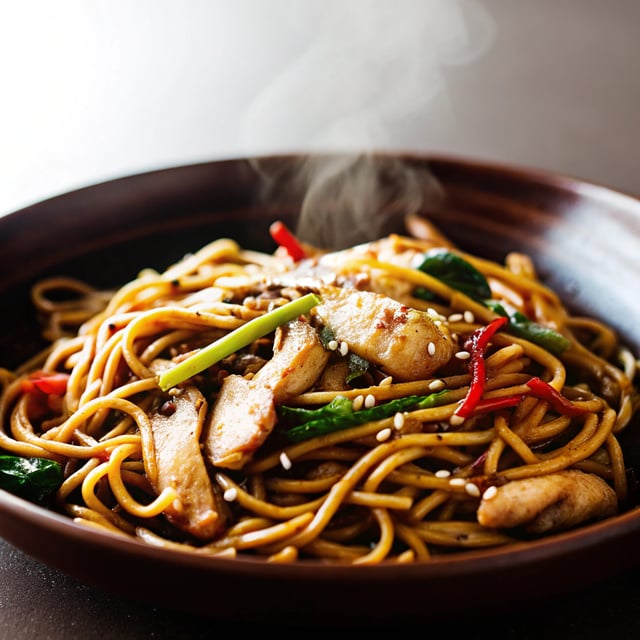Hokkien noodles with chicken