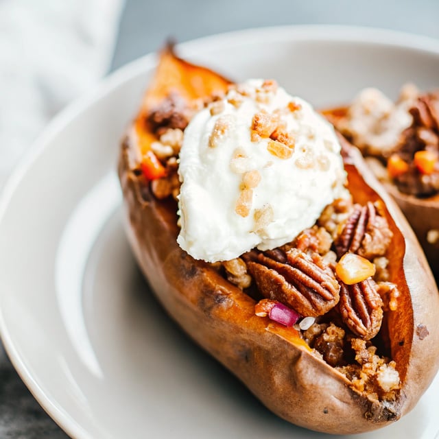 Holiday Stuffed Sweet Potato