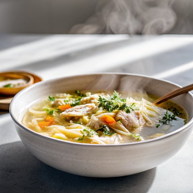 Homemade Chicken Noodle Soup (from scratch!)