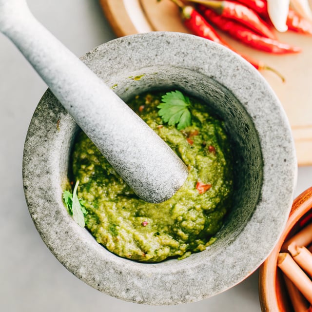 Homemade Thai Green Curry Paste