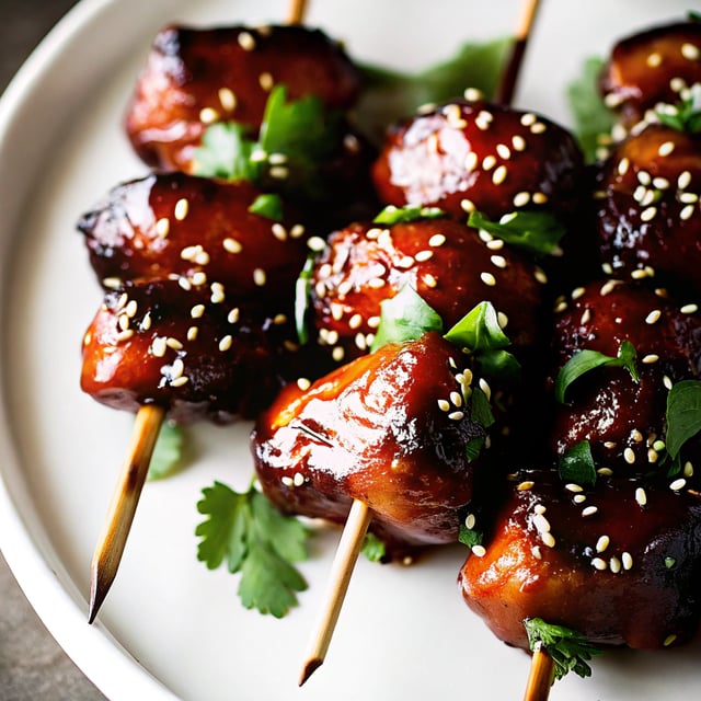 Honey Sriracha Chicken Skewers