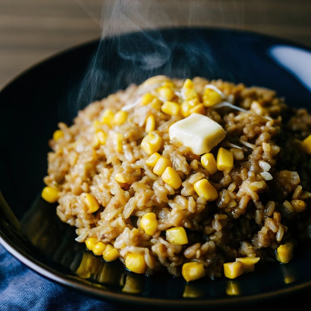 Hot buttered corn rice