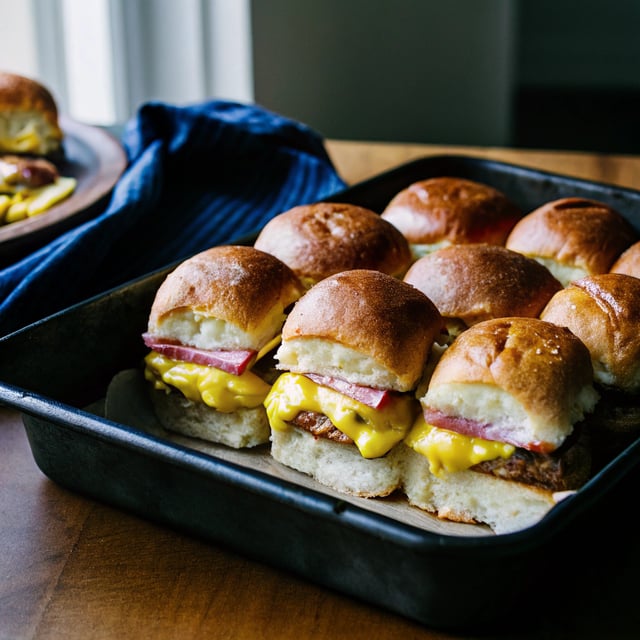 Hot Ham and Cheese Sliders