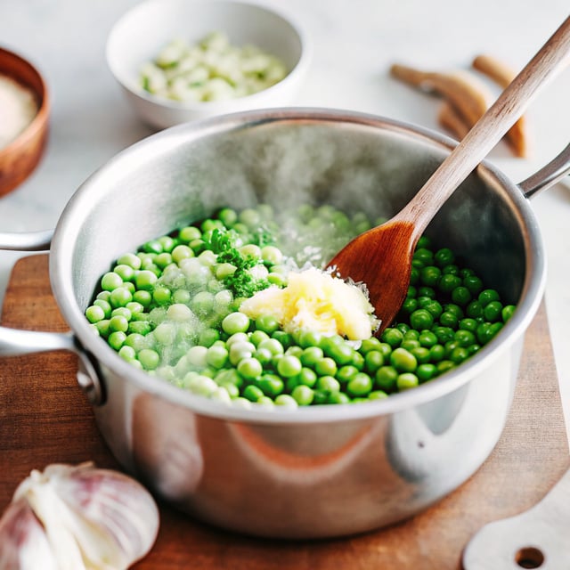 How I cook frozen peas - Garlic Buttered Peas