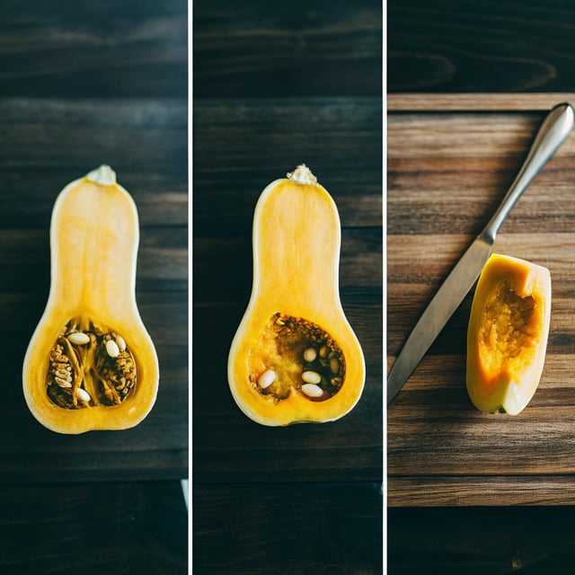How to cut butternut pumpkin (butternut squash)